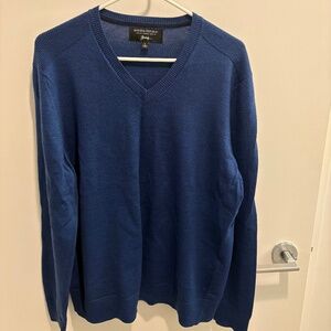 Men’s Banana Republic Blue Merino Wool Beruffa sweater